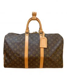 LOUIS VUITTON（ルイ ヴィトン）の古着「トラベルバッグ/モノグラム･キーポル45」｜ブラウン