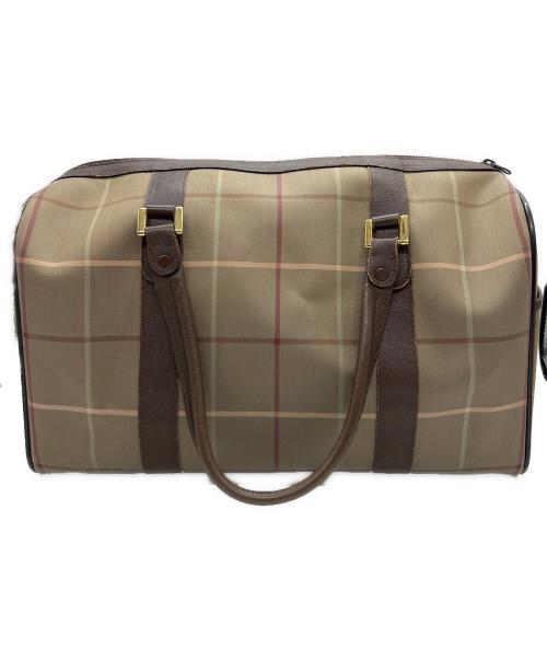 Burberry's（バーバリーズ）Burberry's (バーバリーズ) ノヴァチェックボストンバッグ カーキの古着・服飾アイテム