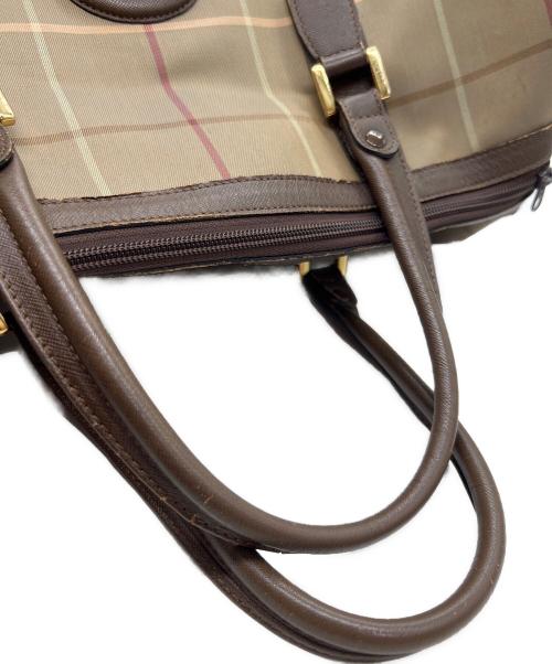 Burberry's（バーバリーズ）Burberry's (バーバリーズ) ノヴァチェックボストンバッグ カーキの古着・服飾アイテム