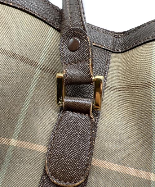 Burberry's（バーバリーズ）Burberry's (バーバリーズ) ノヴァチェックボストンバッグ カーキの古着・服飾アイテム