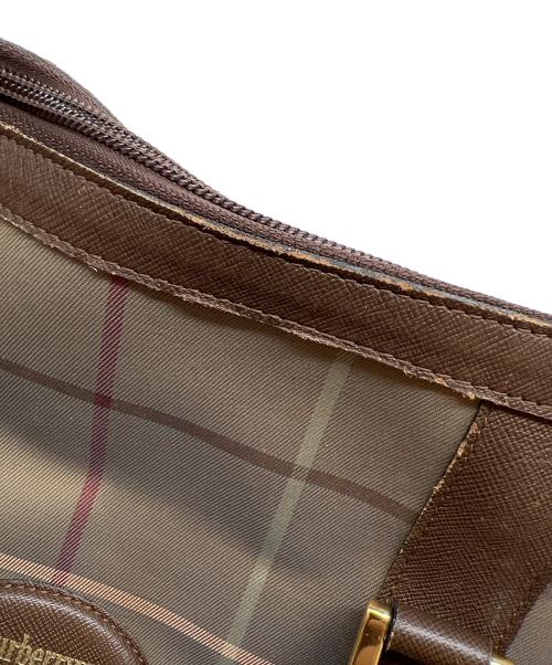 Burberry's（バーバリーズ）Burberry's (バーバリーズ) ノヴァチェックボストンバッグ カーキの古着・服飾アイテム