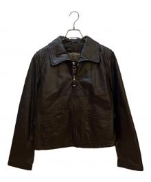 ARMANI JEANS（アルマーニジーンズ）の古着「レザージャケット」｜ブラウン