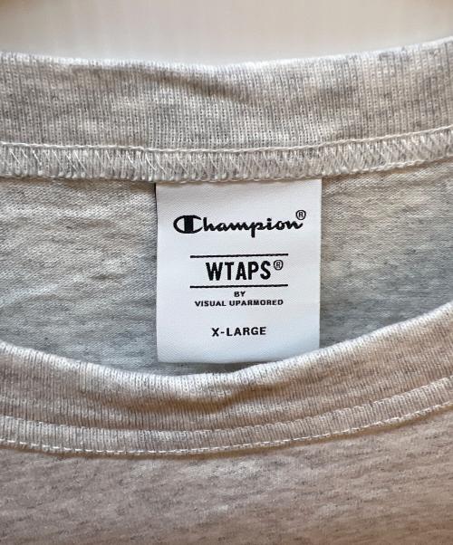 Champion（チャンピオン）Champion (チャンピオン) WTAPS (ダブルタップス) 長袖カットソー ホワイト サイズ:XLの古着・服飾アイテム