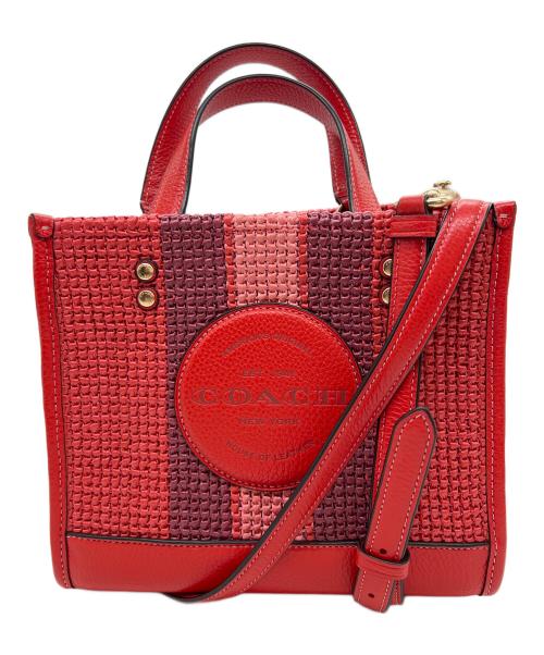 COACH（コーチ）COACH (コーチ) 2WAYショルダーバッグ レッドの古着・服飾アイテム