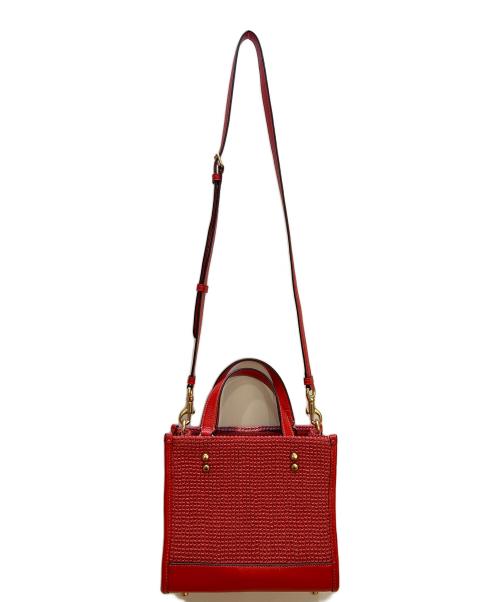 COACH（コーチ）COACH (コーチ) 2WAYショルダーバッグ レッドの古着・服飾アイテム
