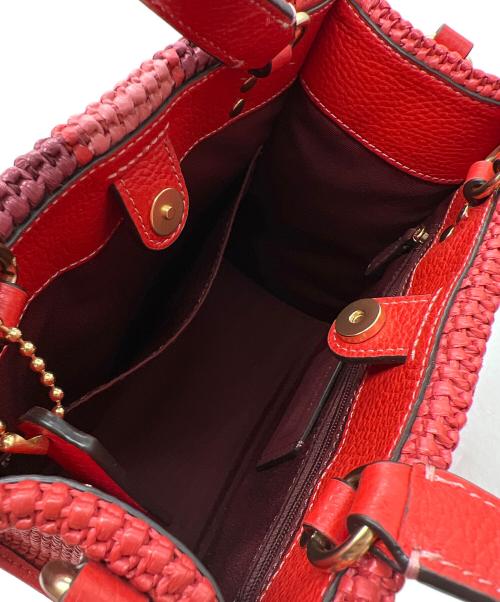 COACH（コーチ）COACH (コーチ) 2WAYショルダーバッグ レッドの古着・服飾アイテム