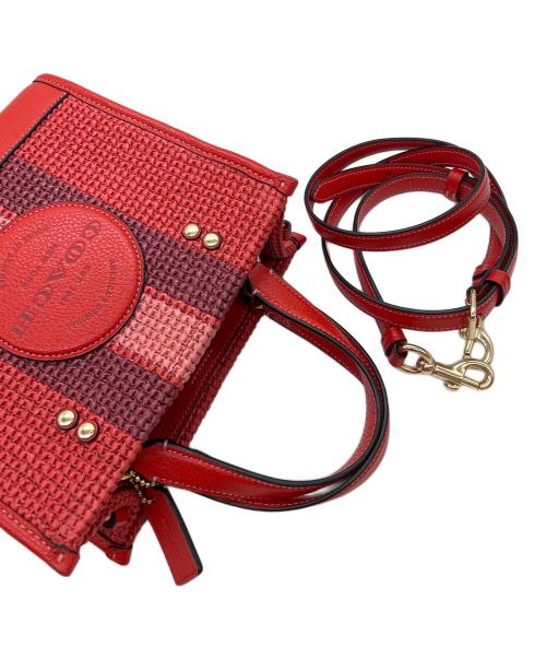 COACH（コーチ）COACH (コーチ) 2WAYショルダーバッグ レッドの古着・服飾アイテム