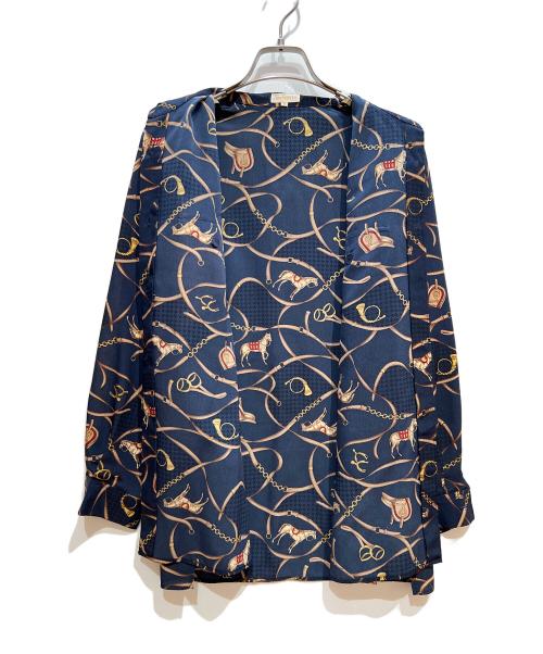 Burberry's（バーバリーズ）Burberry's (バーバリーズ) 長袖シャツ ネイビー サイズ:9の古着・服飾アイテム