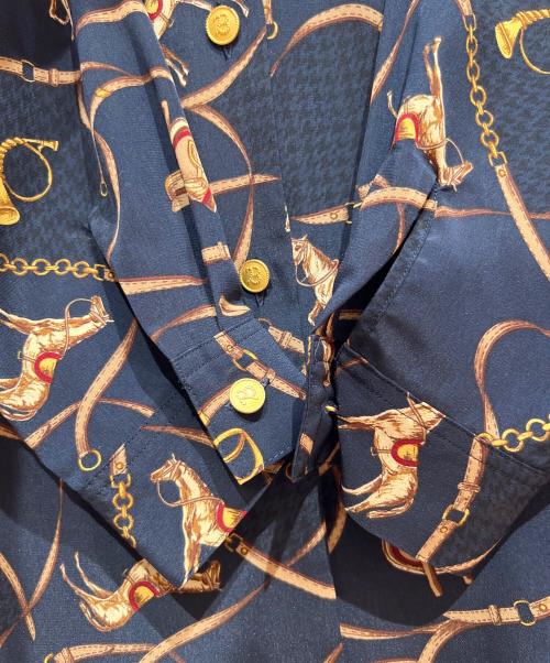 Burberry's（バーバリーズ）Burberry's (バーバリーズ) 長袖シャツ ネイビー サイズ:9の古着・服飾アイテム