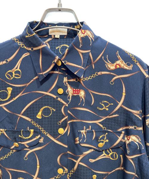 Burberry's（バーバリーズ）Burberry's (バーバリーズ) 長袖シャツ ネイビー サイズ:9の古着・服飾アイテム