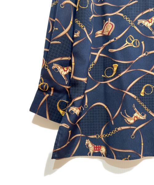 Burberry's（バーバリーズ）Burberry's (バーバリーズ) 長袖シャツ ネイビー サイズ:9の古着・服飾アイテム