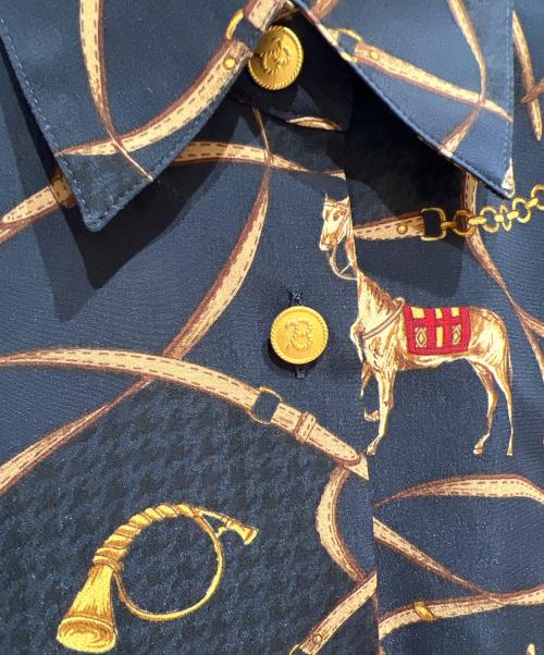 Burberry's（バーバリーズ）Burberry's (バーバリーズ) 長袖シャツ ネイビー サイズ:9の古着・服飾アイテム