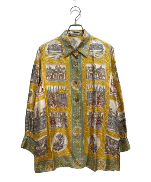 Burberry's（バーバリーズ）Burberry's (バーバリーズ) 長袖シャツ イエロー サイズ:9の古着・服飾アイテム