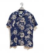 RRLダブルアールエル）の古着「半袖シャツ」｜ネイビー