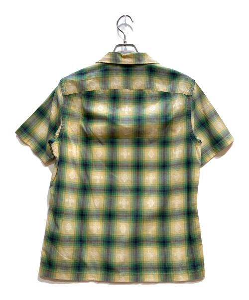 RRL（ダブルアールエル）RRL (ダブルアールエル) 半袖シャツ グリーン×イエロー サイズ:Sの古着・服飾アイテム