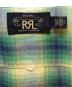 RRL (ダブルアールエル) 半袖シャツ グリーン×イエロー サイズ:S：18000円