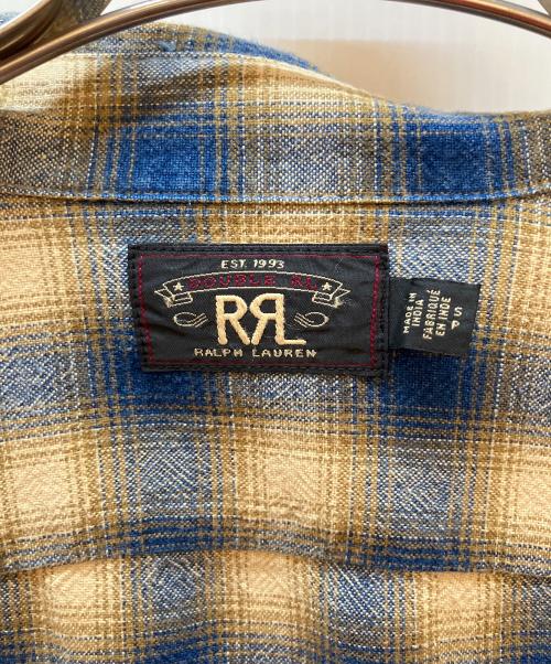 RRL（ダブルアールエル）RRL (ダブルアールエル) 長袖シャツ イエロー×ブルー サイズ:Sの古着・服飾アイテム