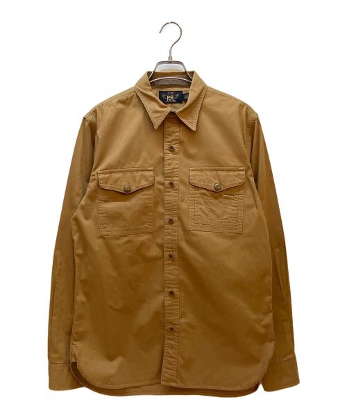 RRL（ダブルアールエル）RRL (ダブルアールエル) 長袖シャツ キャメル サイズ:Sの古着・服飾アイテム