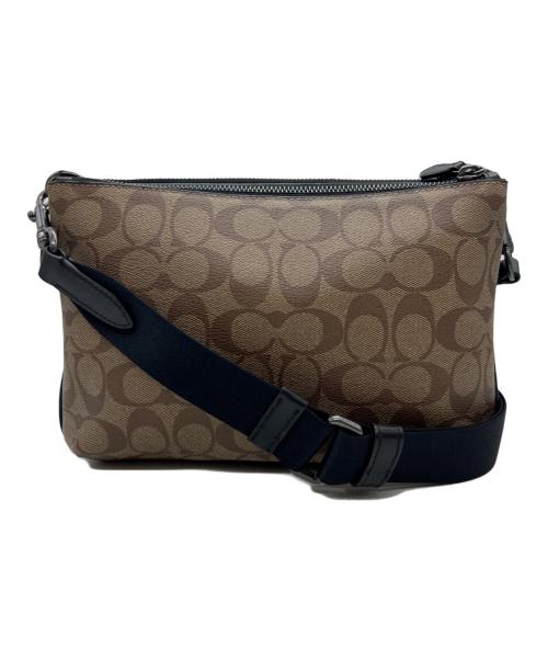 COACH（コーチ）COACH (コーチ) ショルダーバッグ ブラウン×グレーの古着・服飾アイテム
