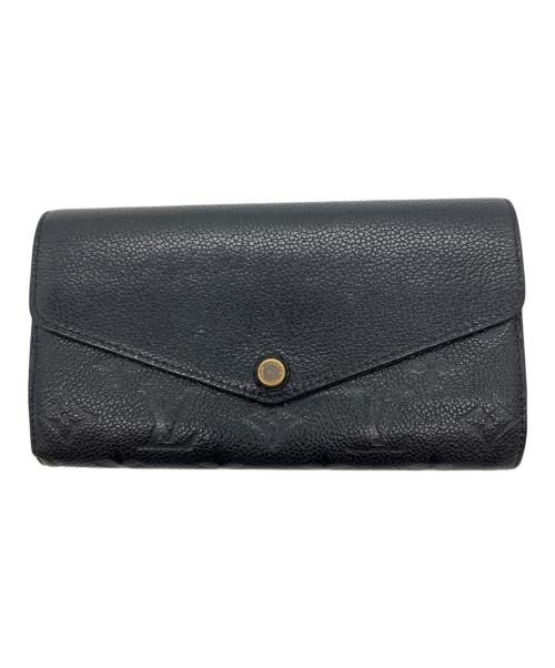 LOUIS VUITTON（ルイ ヴィトン）LOUIS VUITTON (ルイ ヴィトン) 長財布/モノグラム･アンプラント ポルトフォイユ サラ ブラックの古着・服飾アイテム