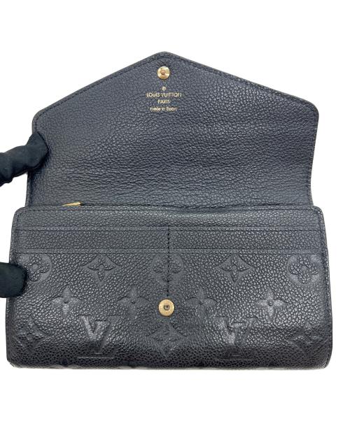 LOUIS VUITTON（ルイ ヴィトン）LOUIS VUITTON (ルイ ヴィトン) 長財布/モノグラム･アンプラント ポルトフォイユ サラ ブラックの古着・服飾アイテム