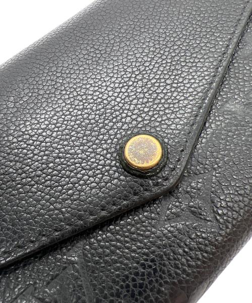 LOUIS VUITTON（ルイ ヴィトン）LOUIS VUITTON (ルイ ヴィトン) 長財布/モノグラム･アンプラント ポルトフォイユ サラ ブラックの古着・服飾アイテム