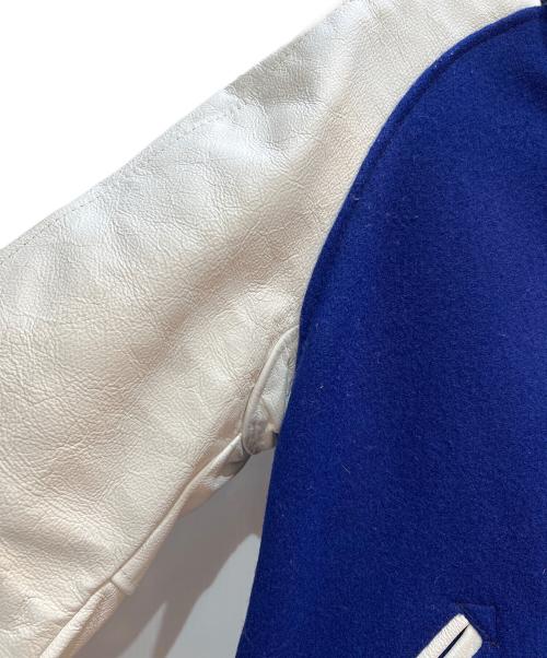 skookum（スクーカム）skookum (スクーカム) スタジャン ホワイト×ブルー サイズ:38の古着・服飾アイテム