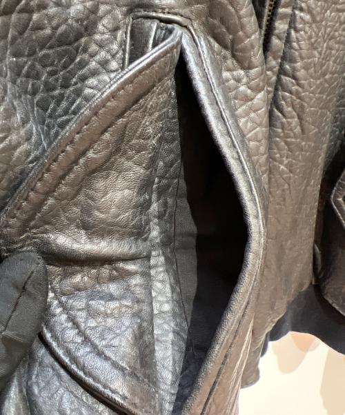 PLANET HOLLYWOOD（プラネットハリウッド）PLANET HOLLYWOOD (プラネットハリウッド) レザージャケット ブラック サイズ:Lの古着・服飾アイテム