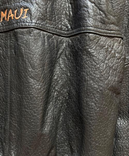 PLANET HOLLYWOOD（プラネットハリウッド）PLANET HOLLYWOOD (プラネットハリウッド) レザージャケット ブラック サイズ:Lの古着・服飾アイテム