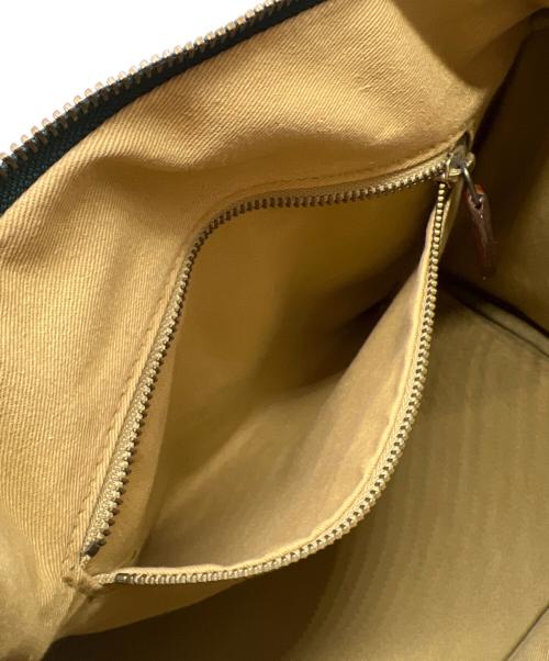 POLO RALPH LAUREN（ポロ・ラルフローレン）POLO RALPH LAUREN (ポロ・ラルフローレン) ミニボストンバッグ グリーン×ブラウンの古着・服飾アイテム
