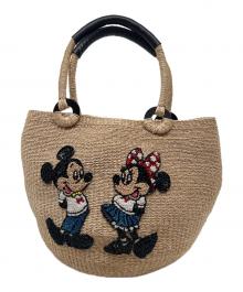 BEAMS BOY×DISNEY（ビームスボーイ×ディズニー）の古着「カゴバッグ」｜ベージュ