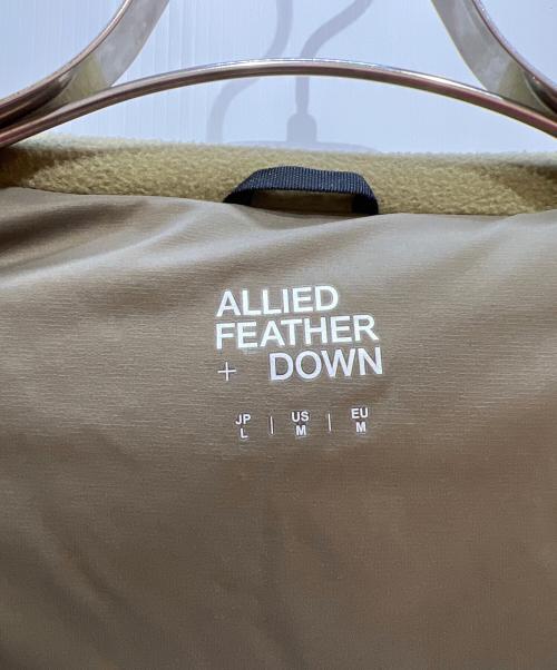 ALLIED FEATHER（アライドフェザーアンドダウン）ALLIED FEATHER (アライドフェザーアンドダウン) ダウンジャケット ベージュ サイズ:Lの古着・服飾アイテム