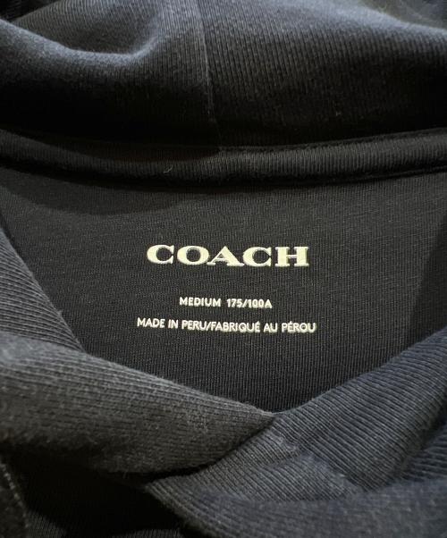 COACH（コーチ）COACH (コーチ) プルオーバーパーカー ネイビー サイズ:Mの古着・服飾アイテム