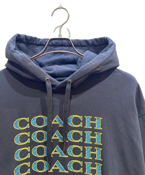 COACH（コーチ）COACH (コーチ) プルオーバーパーカー ネイビー サイズ:Mの古着・服飾アイテム