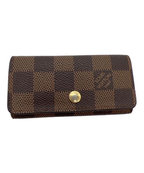 LOUIS VUITTON（ルイ ヴィトン）LOUIS VUITTON (ルイ ヴィトン) 4連キーケース/ダミエ･ミュルティクレ4 ブラウンの古着・服飾アイテム