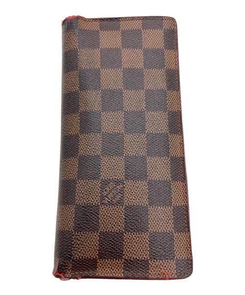 LOUIS VUITTON（ルイ ヴィトン）LOUIS VUITTON (ルイ ヴィトン) 長財布/ダミエ･ポルトフォイユ ブラザ ブラウンの古着・服飾アイテム