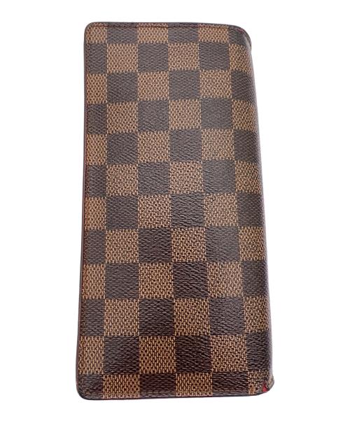 LOUIS VUITTON（ルイ ヴィトン）LOUIS VUITTON (ルイ ヴィトン) 長財布/ダミエ･ポルトフォイユ ブラザ ブラウンの古着・服飾アイテム