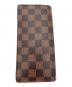 LOUIS VUITTON (ルイ ヴィトン) 長財布/ダミエ･ポルトフォイユ ブラザ ブラウン：8000円