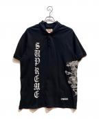 SUPREME×中國長城シュプリーム）の古着「ポロシャツ」｜ブラック