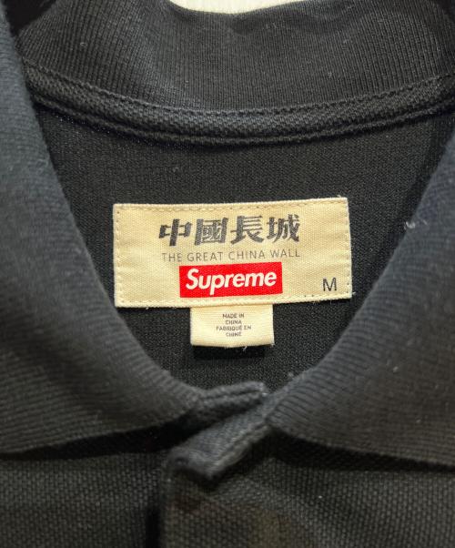 SUPREME（シュプリーム）SUPREME (シュプリーム) 中國長城 ポロシャツ ブラック サイズ:Mの古着・服飾アイテム