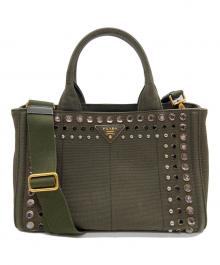 PRADA（プラダ）の古着「2WAYショルダーバッグ」｜カーキ
