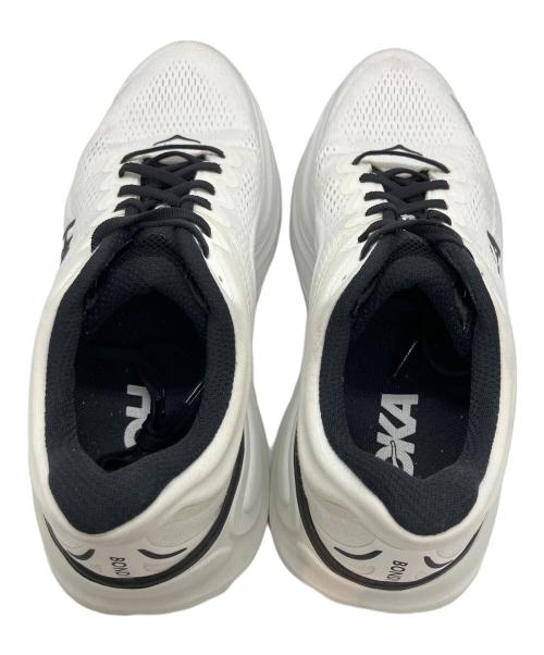 HOKA（ホカ）HOKA (ホカ) ローカットスニーカー ブラック×ホワイト サイズ:27.5の古着・服飾アイテム