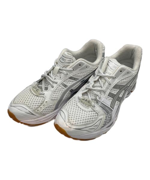 asics（アシックス）asics (アシックス) A.P.C. (アーペーセー) ローカットスニーカー ホワイト サイズ:28の古着・服飾アイテム