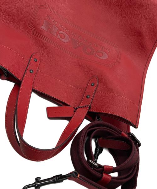 COACH（コーチ）COACH (コーチ) トートバッグ レッドの古着・服飾アイテム