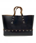 HENDER SCHEMEエンダースキーマ）の古着「レザートートバッグ」｜ブラック