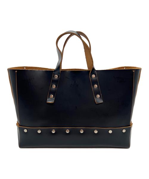 HENDER SCHEME（エンダースキーマ）HENDER SCHEME (エンダースキーマ) レザートートバッグ ブラックの古着・服飾アイテム