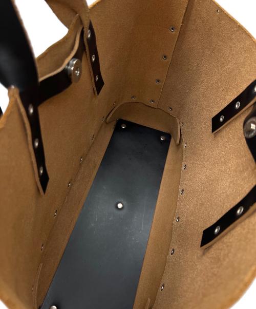 HENDER SCHEME（エンダースキーマ）HENDER SCHEME (エンダースキーマ) レザートートバッグ ブラックの古着・服飾アイテム