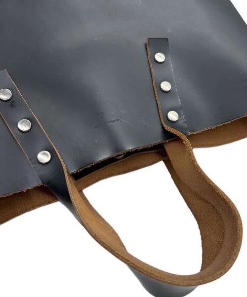 HENDER SCHEME（エンダースキーマ）HENDER SCHEME (エンダースキーマ) レザートートバッグ ブラックの古着・服飾アイテム