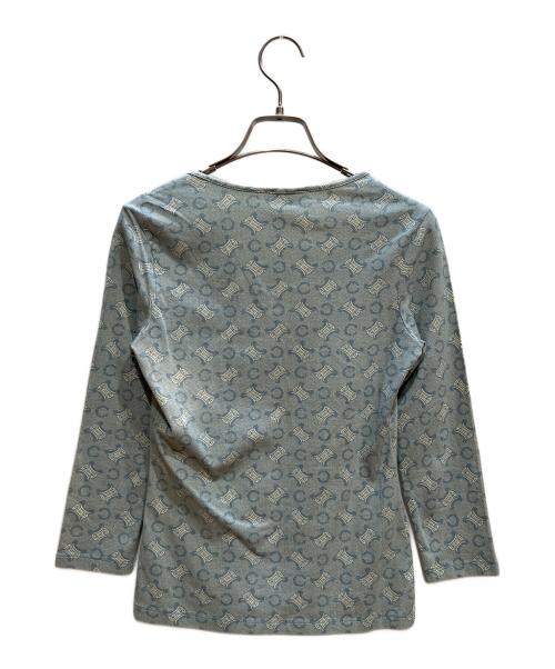 CELINE（セリーヌ）CELINE (セリーヌ) 長袖カットソー ブルー サイズ:Sの古着・服飾アイテム