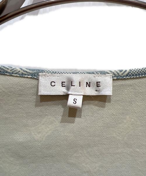 CELINE（セリーヌ）CELINE (セリーヌ) 長袖カットソー ブルー サイズ:Sの古着・服飾アイテム